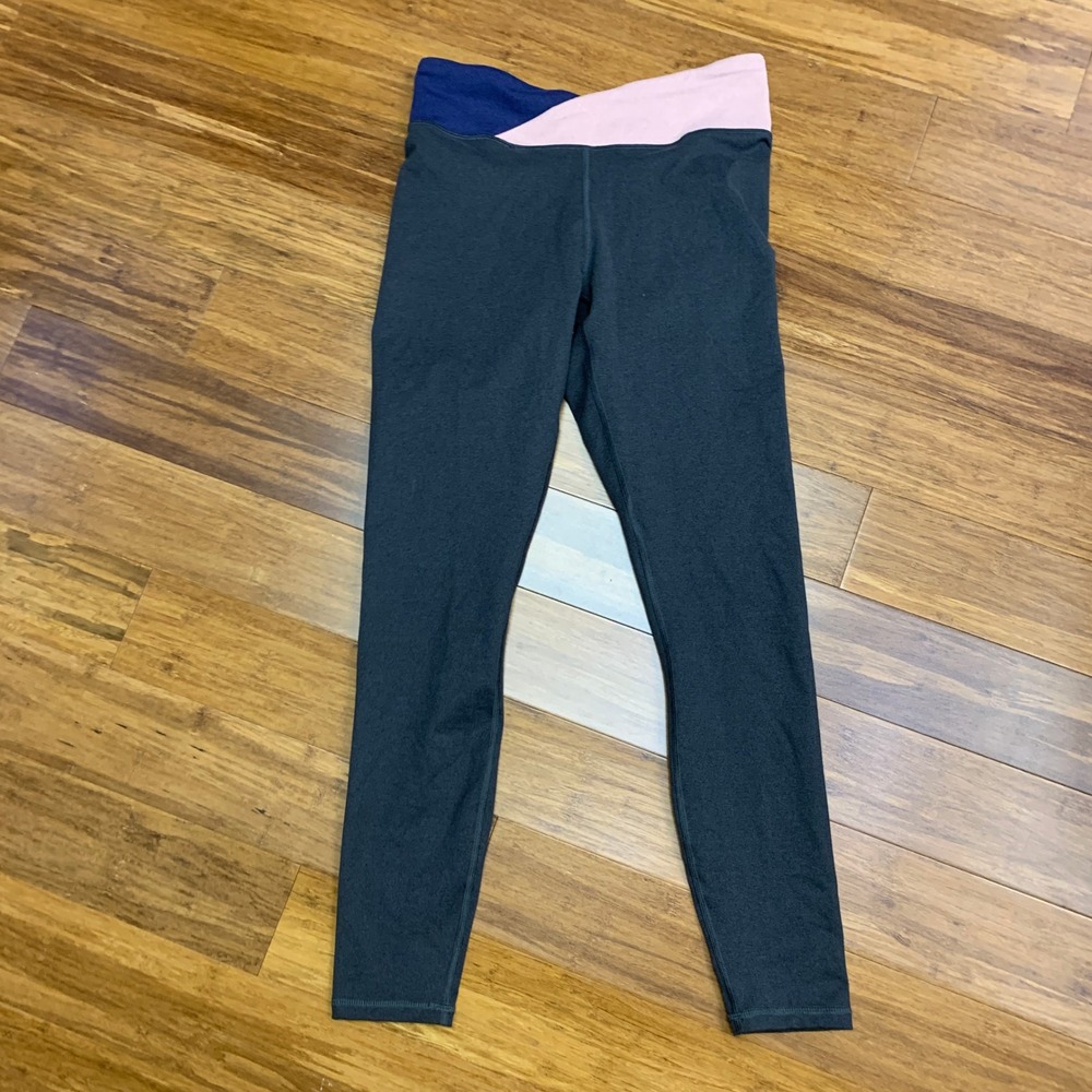 Fabletics Leggings Athletic Activewear High Waist‎ Color Block Yoga Pants Size S